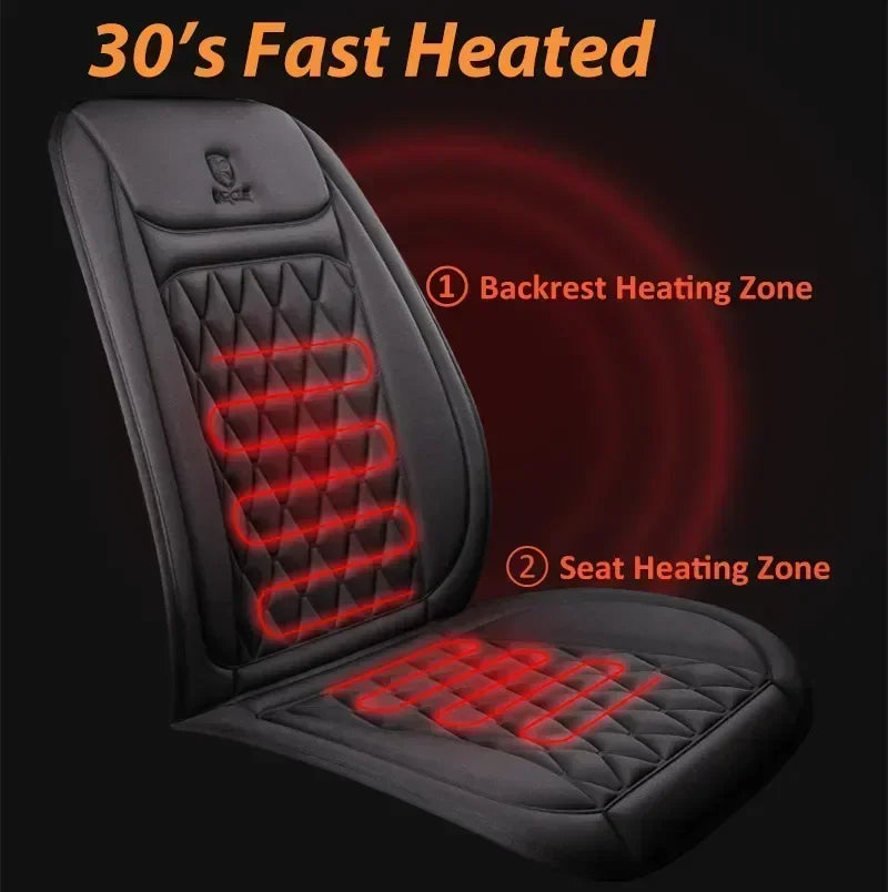 12V/24V Electric Heated Seat Covers (13W-25W)