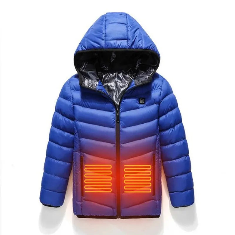Children Winter Heated Jacket | USB Charging Jacket