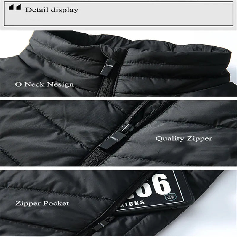 Electric Heated Vest & Heated Jacket (Heats 21 Areas On Your Body)